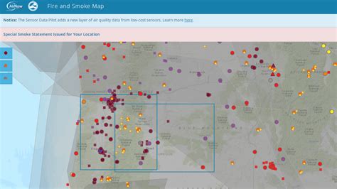 Fire and Smoke Map allows you to track wildfire smoke choking Oregon