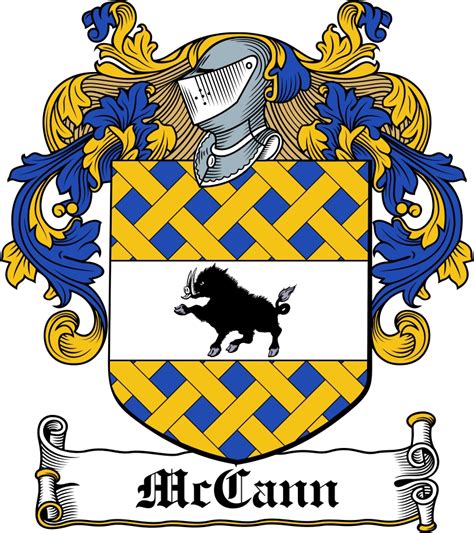 McCann Family Crest / Irish Coat of Arms Image Download - Tradebit