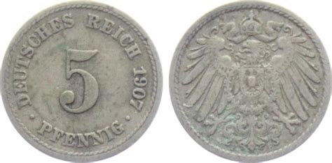 Kaiserreich F Pfennig Gro Er Adler Vf Ma Shops