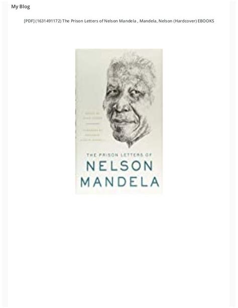 [pdf] 1631491172 The Prison Letters Of Nelson Mandela Mandela