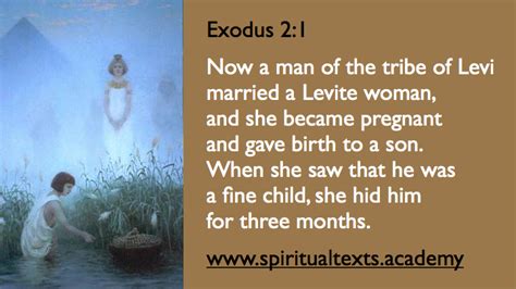 The Birth Of Moses Exodus 21 8 Spiritual Texts Academy