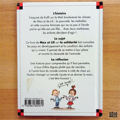 Max Et Lili Max Et Lili Aident Les Enfants Du Monde D De Saint