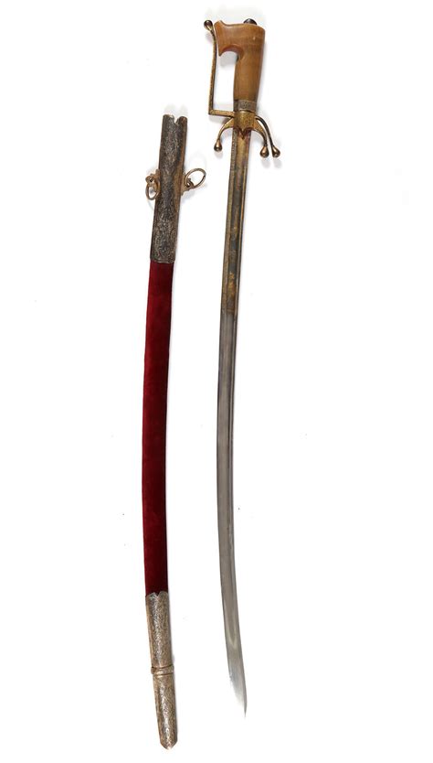 GOLD-DAMASCENED AND ENAMELLED MOROCCAN AFRICAN SWORD NIMCHA – Binborg ...