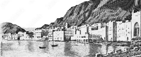 View Of The City Of Al Mukalla As Seen From The Indian Ocean Portrait