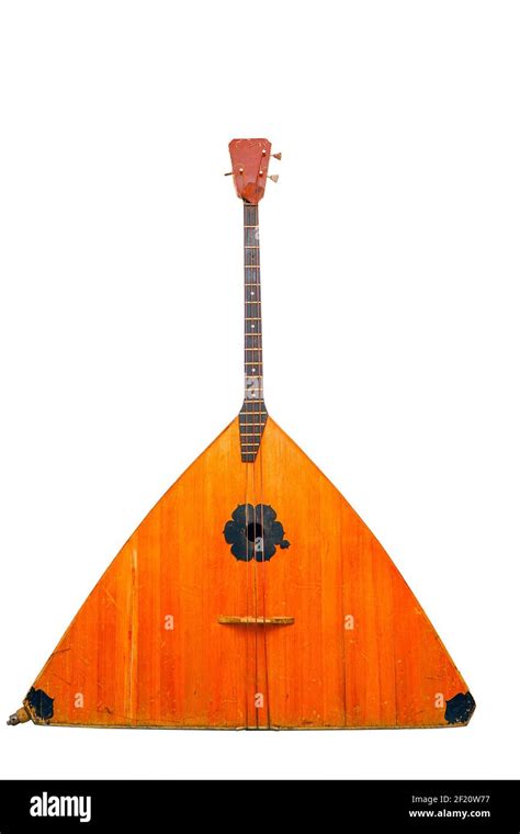 Three Stringed Traditional National Russian Musical Instrument Bass