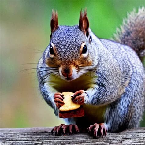 A Fat Squirrel Eating A Cookie Stable Diffusion Openart