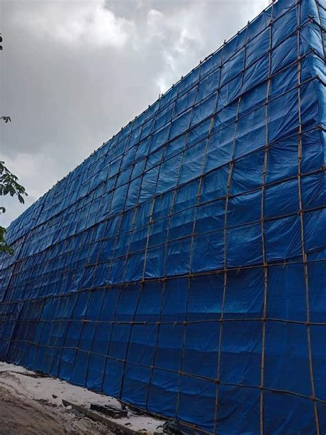 Blue Hdpe Tarpaulin Monsoon Shed At Rs Square Feet Monsoon Shed In