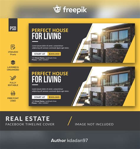 Stunning Real Estate Facebook Cover Template