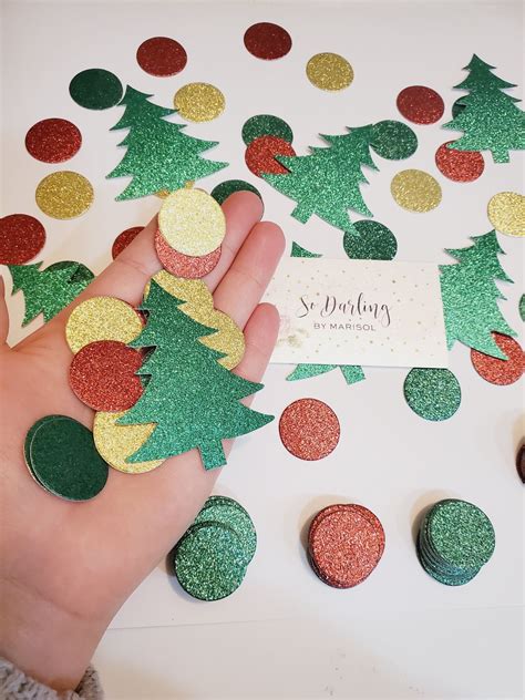 Christmas Confetti Christmas Tree Confetti Glitter Confetti