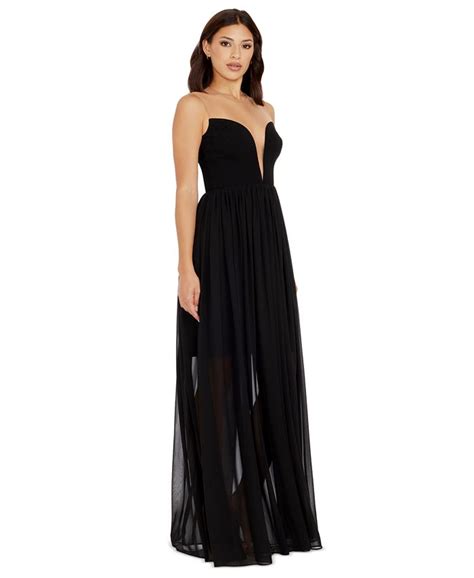 Dress The Population Womens Eleanor Strapless Gown Macys