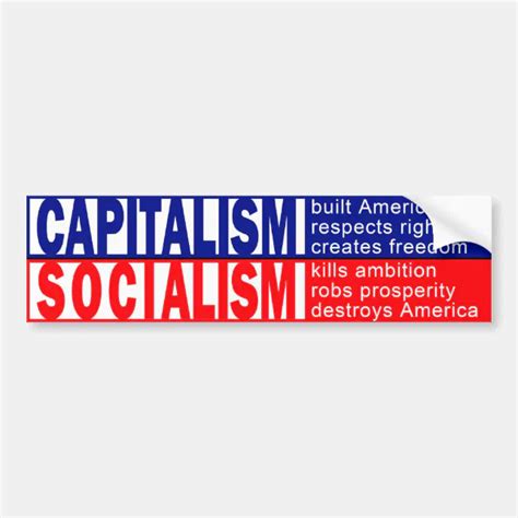 Capitalism Bumper Sticker Zazzle