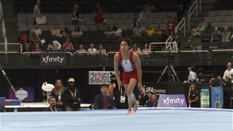 Zachary Nunez Floor Exercise 2023 Xfinity U S Championships Senior Men Day 2 Youtube