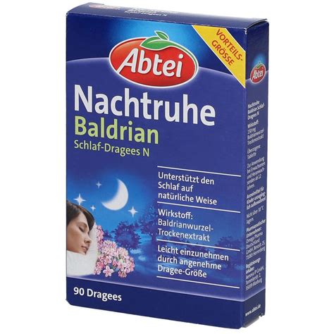 Abtei Nachtruhe Baldrian Schlaf Dragees N St Shop Apotheke