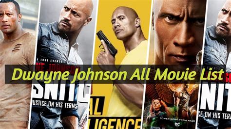 Dwayne Johnson Movie List The Rock Movie List YouTube