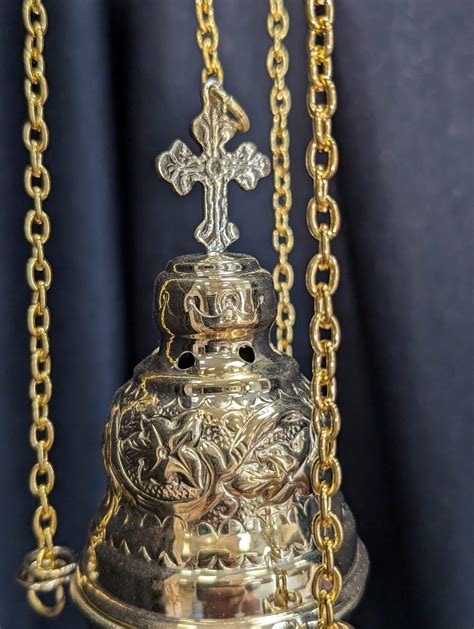 Small To Medium Size Decorative Brass Thurible Censer Incense Burner