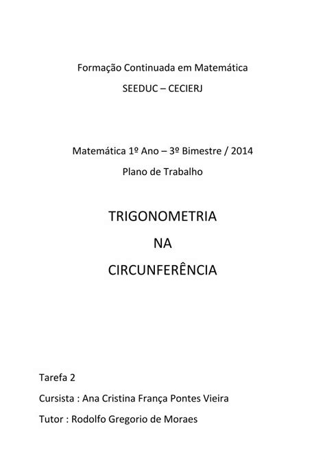 PDF TRIGONOMETRIA NA CIRCUNFERÊNCIA DOKUMEN TIPS