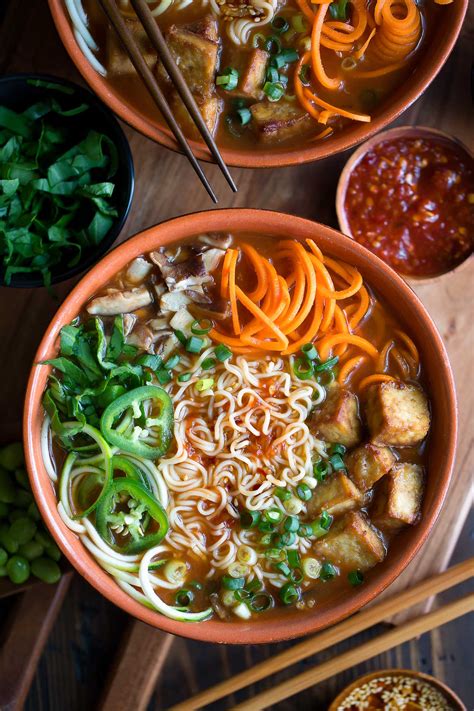 Tofu Ramen Bowls Vegan Vegetarian Peas And Crayons Blog