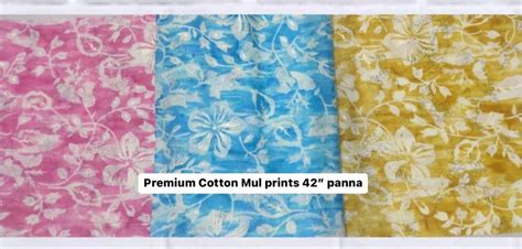 Mul Mul Cotton Fabrics Digital Prints Multicolour At 105 Meter In Surat