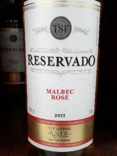 Vinhedos do Vale Reservado Malbec Rosé Vivino US