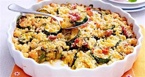 Crumble De Courgettes Au Ch Vre Frais Plat Et Recette