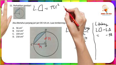 Mencari Luas Tembereng (Matematika SMP Kelas 8) - YouTube