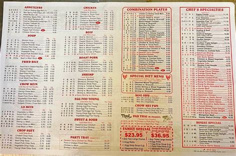 Menu At Panda Chinese Restaurant Goshen