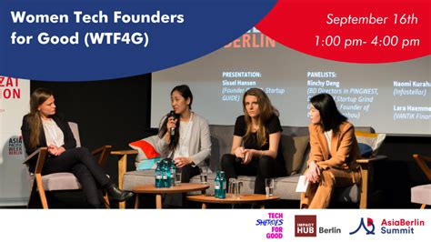 Women Tech Founders For Good Wtf4g Asiaberlin