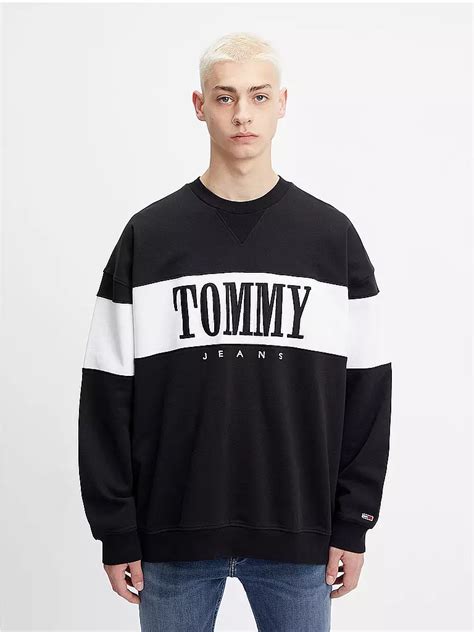 TOMMY JEANS Sweater schwarz