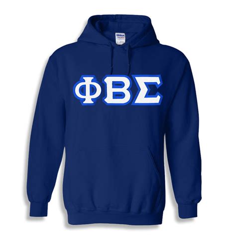 Phi Beta Sigma Custom Twill Hooded Sweatshirt Greek Gear