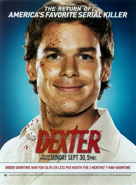 Poster de la série TV Dexter acheter Poster de la série TV Dexter