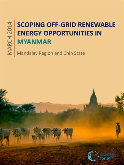 Pdf Scoping Off Grid Renewable Energy Opportunities In Myanmar