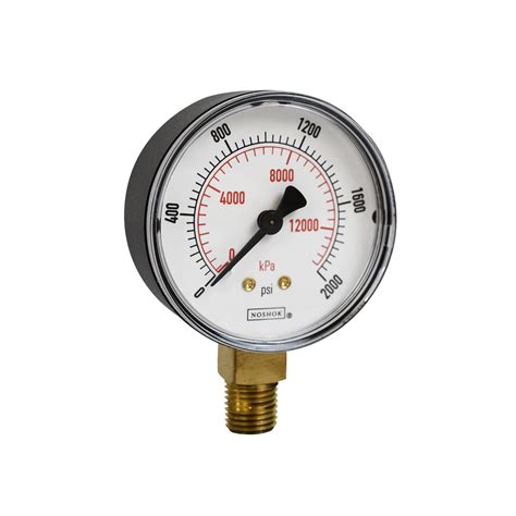 Noshok Series Abs Dual Scale Dial Indicating Pressure Gauge With