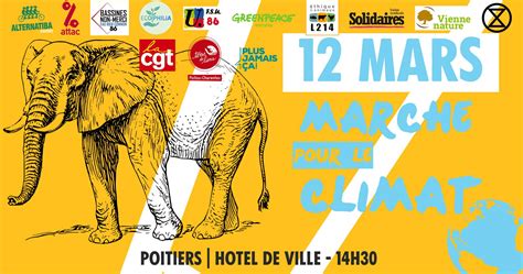 Samedi 12 mars une nouvelle marche pour le climat à Poitiers La