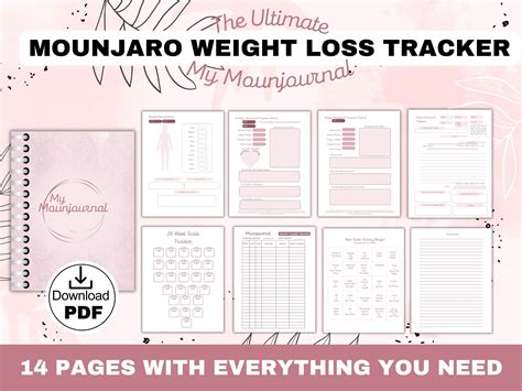 Mounjaro Weight Loss Progress Tracker Printable and Digital - Etsy UK