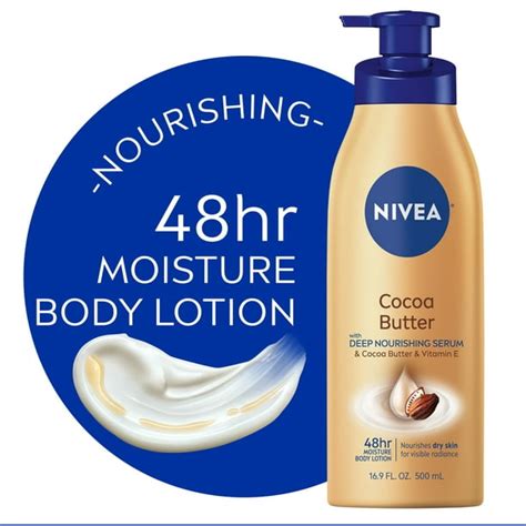 Nivea Cocoa Butter Body Lotion With Deep Nourishing Serum 169 Fl Oz