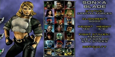 Las Mejores Versiones De Sonya Blade Clasificadas