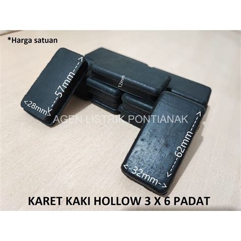 Jual Karet Kaki Meja Kursi Rak Besi Hollow 3x6 Padat Holo Shopee