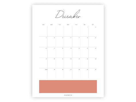 December Printable Calendars Aesthetic Pdf Anjahome