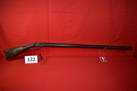 At Auction Caliber Percussion Flintlock Long Rifle