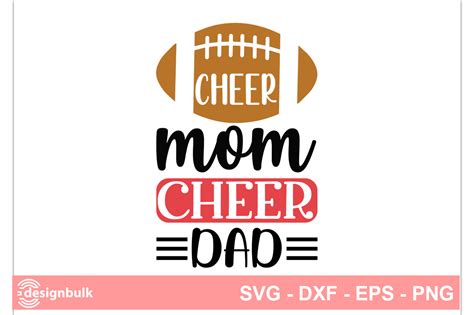 Cheer Mom Cheer Dad Svg Graphic By Craftdesignbulk · Creative Fabrica