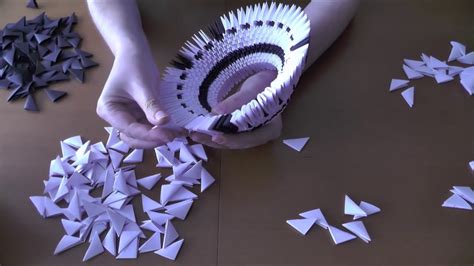 origami modułowe 3 D jak wykonać łabędzia krok po kroku 2 YouTube