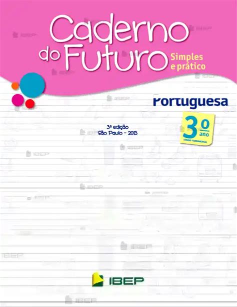 Caderno do Futuro Língua Portuguesa 3º ano aluno Atividades