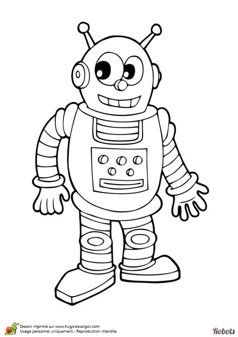 Dessin Colorier Et Imprimer Dun Mini Robot