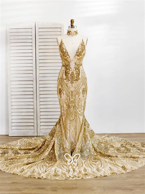 Sexy Gold Prom Dresses 2022