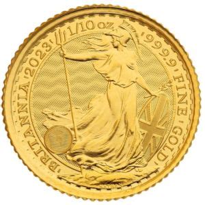 1 10 oz Britannia Elizabeth 2023 Royal Mint Spojené království