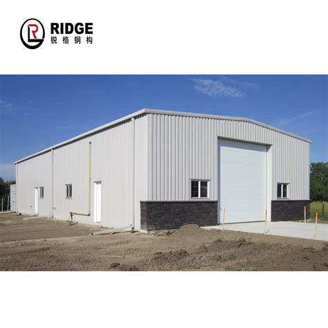 Industrial And Commercial Prefab Build Metal Gable Frame Building Steel