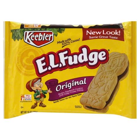 Keebler E L Fudge Elfwich Original Cookies 13 6 Oz