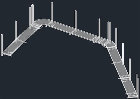 Electrical Cable Tray Installation Cad Template Dwg Cad Off