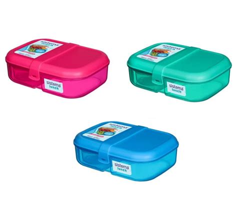 Sistema Lunchbox Ribbon Lunch 1 1 Litre Assorted Colours