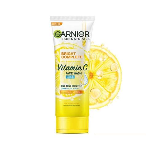 Jual Garnier Bright Complete Vitamin C Face Wash Brightening Cleanser